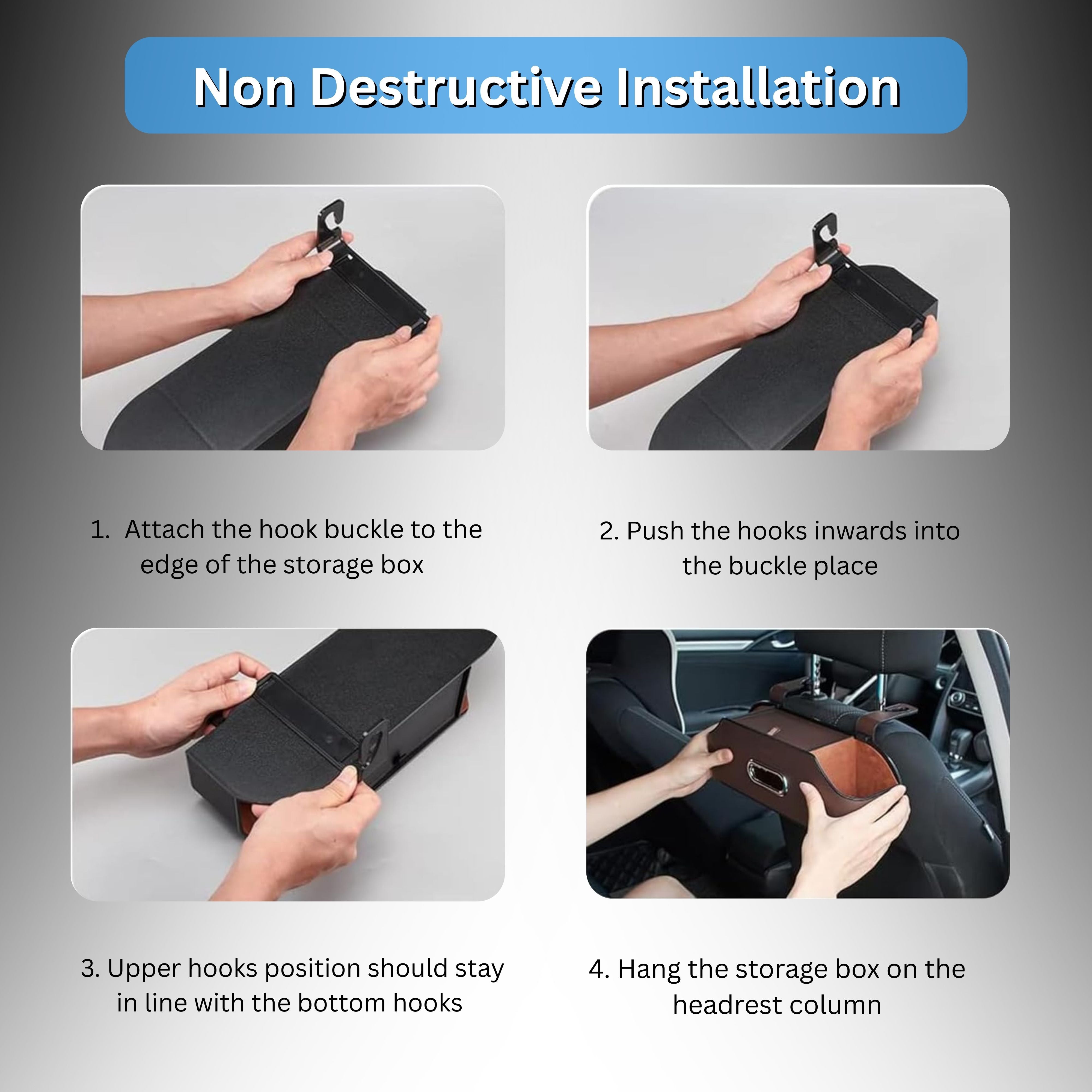Car Backseat Organizer Storage Box